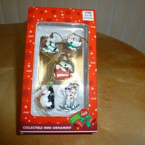 Coca-Cola Collectible Miniature Holiday Ornaments